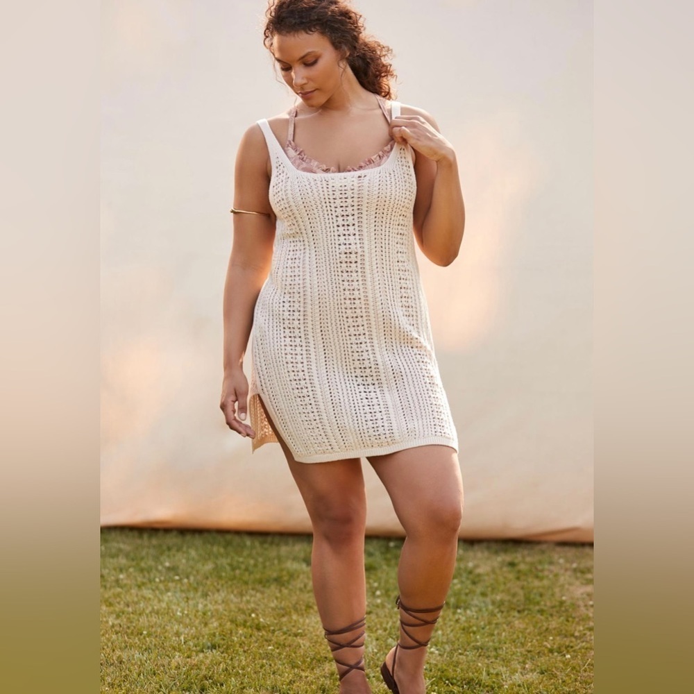 NWT Anthropologie Crochet Tunic Dress M